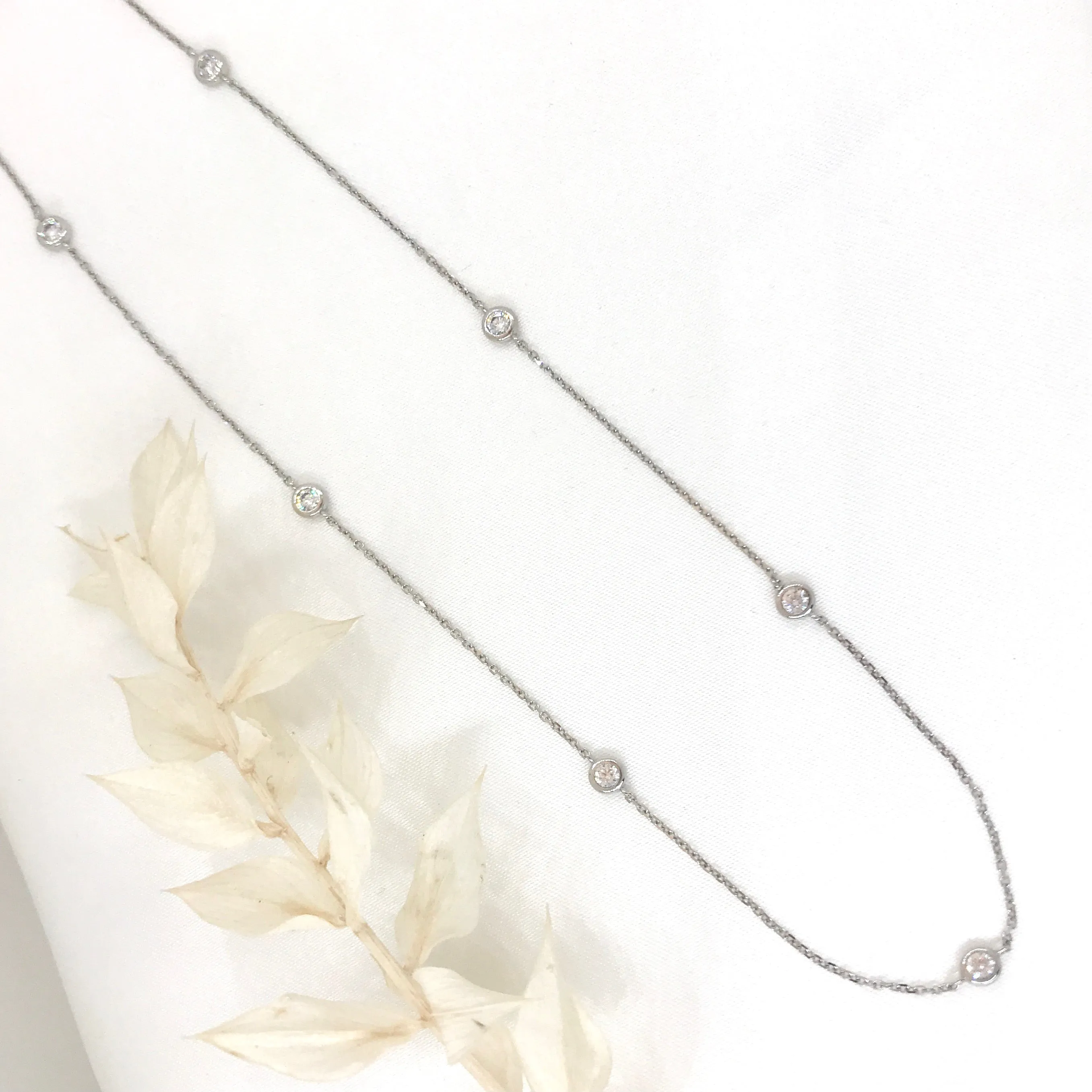 10k Gold Cubic by the Yard Necklace