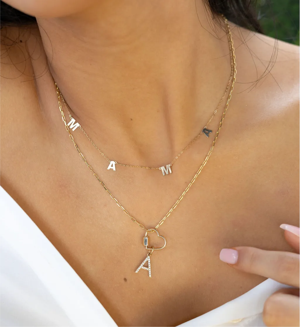 10k Gold Thin Paperclip Necklace