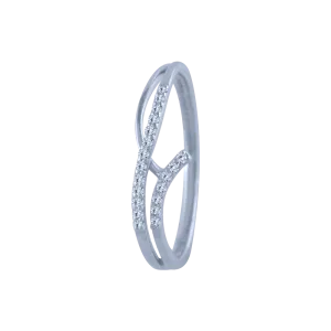 14k (585) White Gold And Diamond Ring For Women