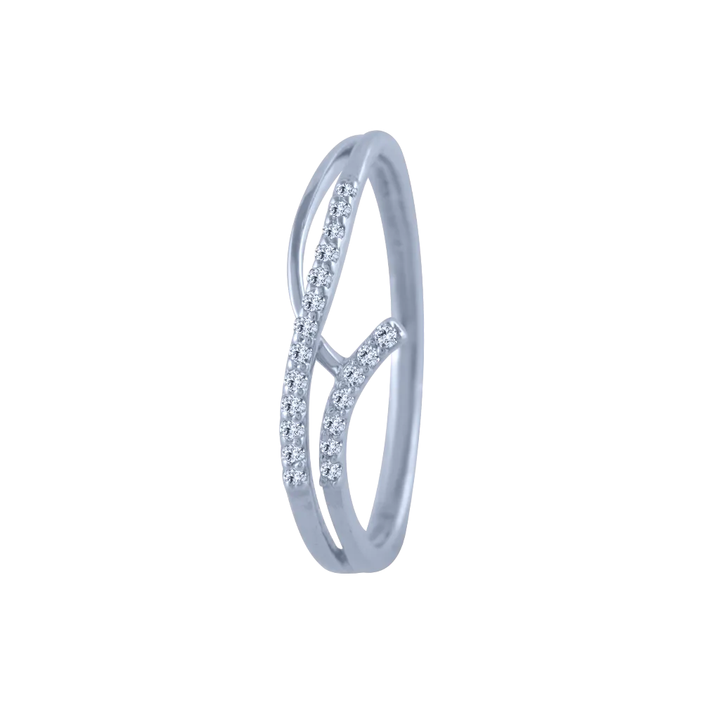 14k (585) White Gold And Diamond Ring For Women