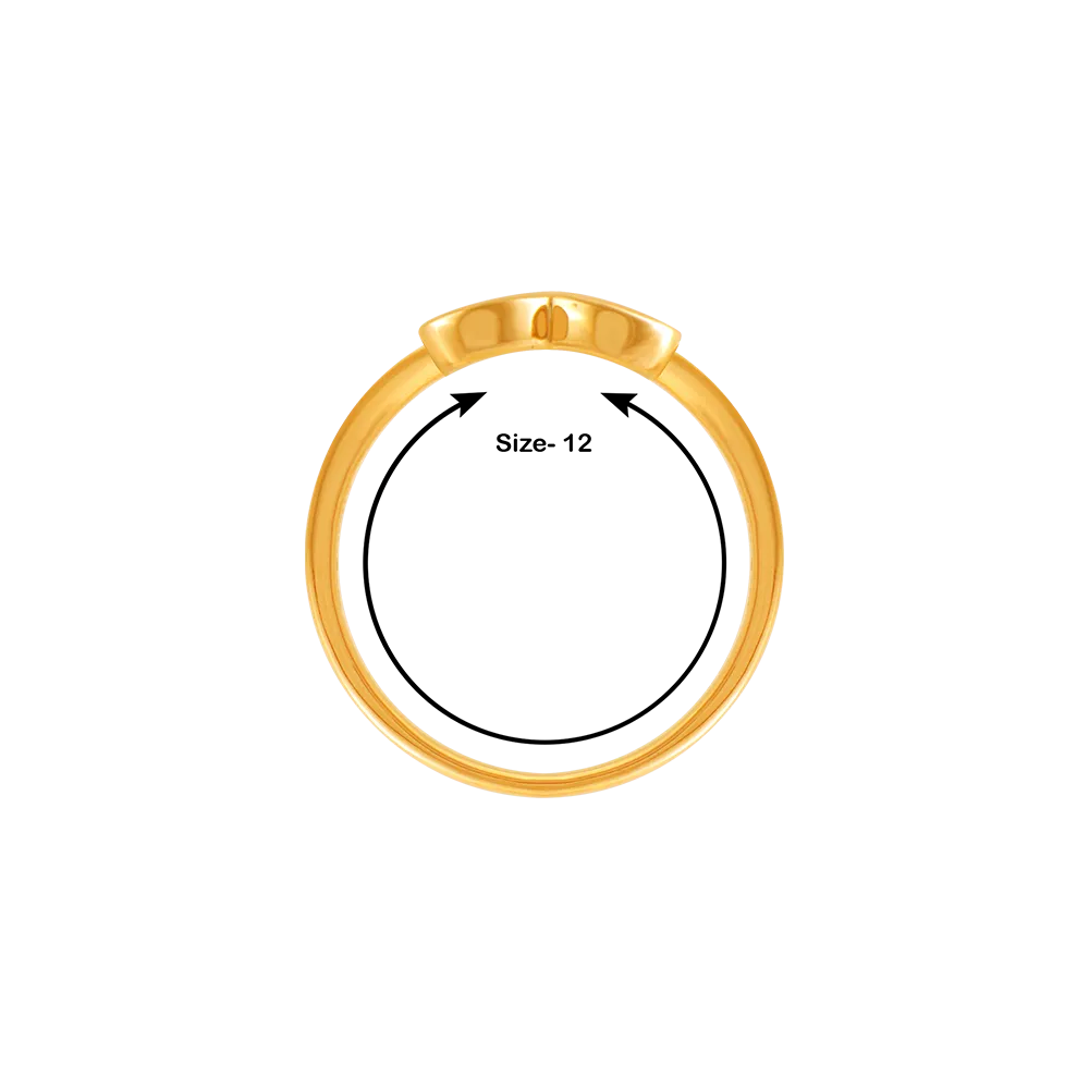 14k (585) Yellow Gold And Diamond Ring For Women