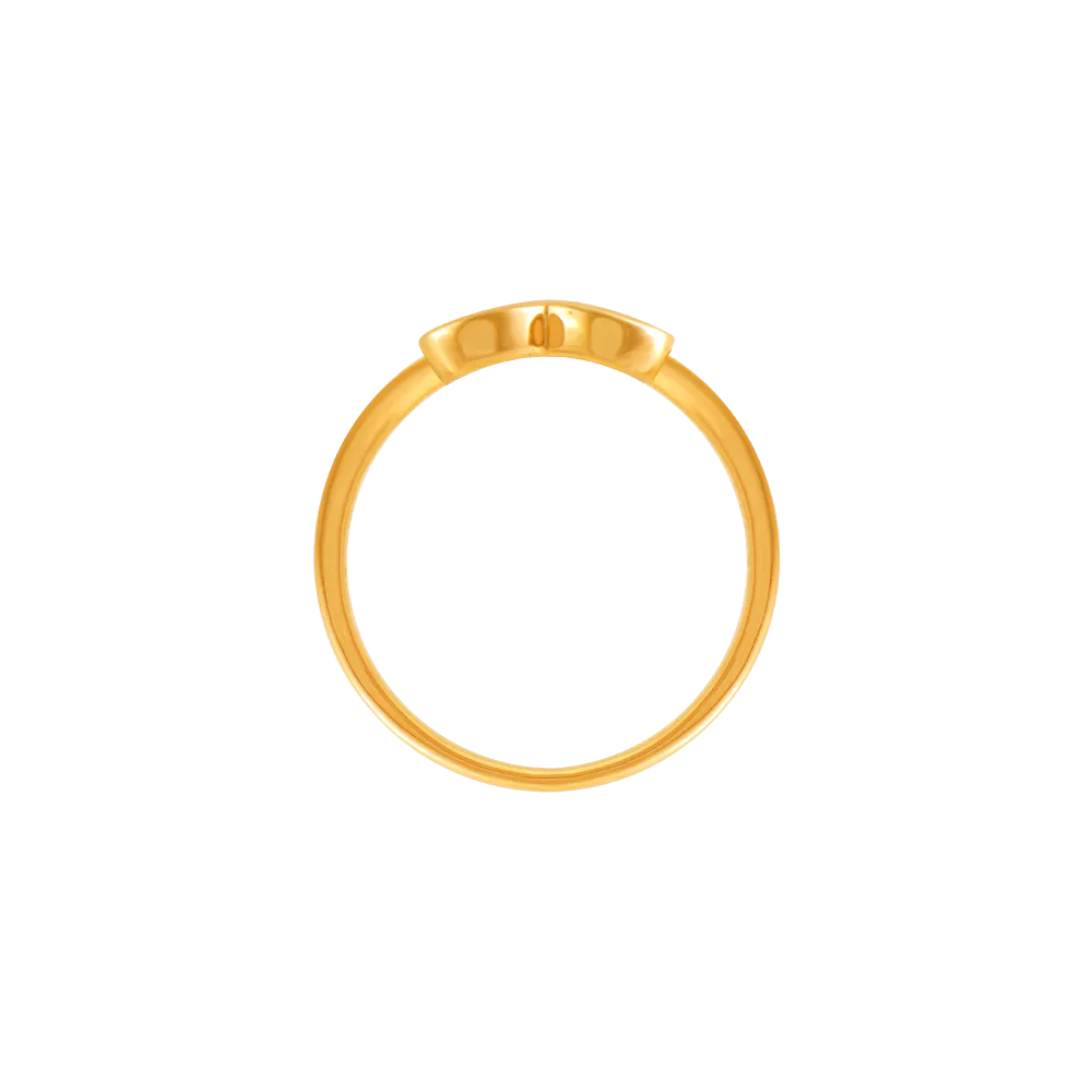 14k (585) Yellow Gold And Diamond Ring For Women