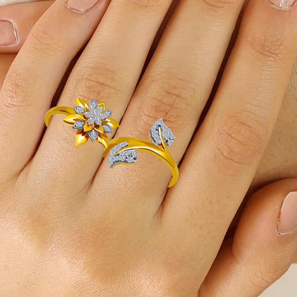 14KT (585) Yellow Gold Ring For Women