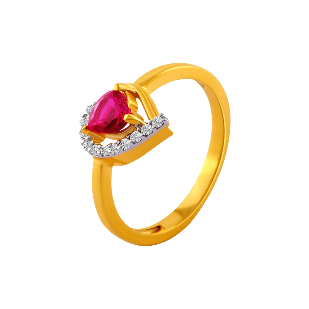 14KT (585) Yellow Gold Ring For Women