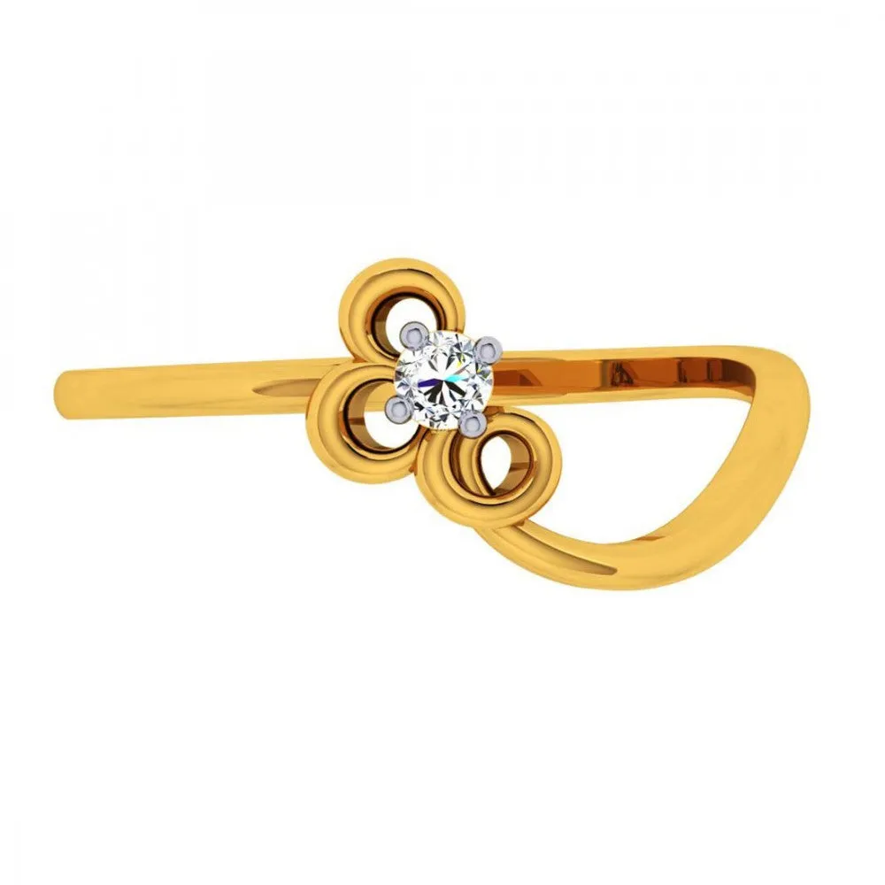 14KT (585) Yellow Gold Ring For Women