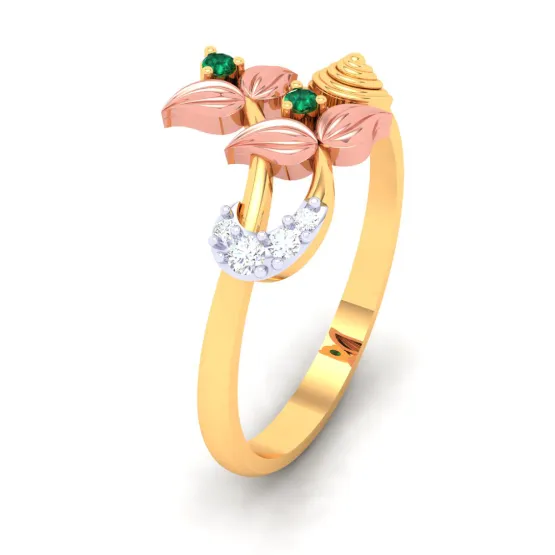 18k Gorgeous Ring Embedded With Finest Quality Diamond From The P.c Chandra Jewellers