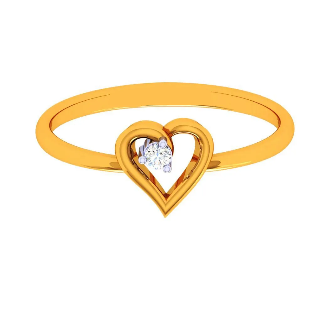 18k One Love Diamond Gold Ring