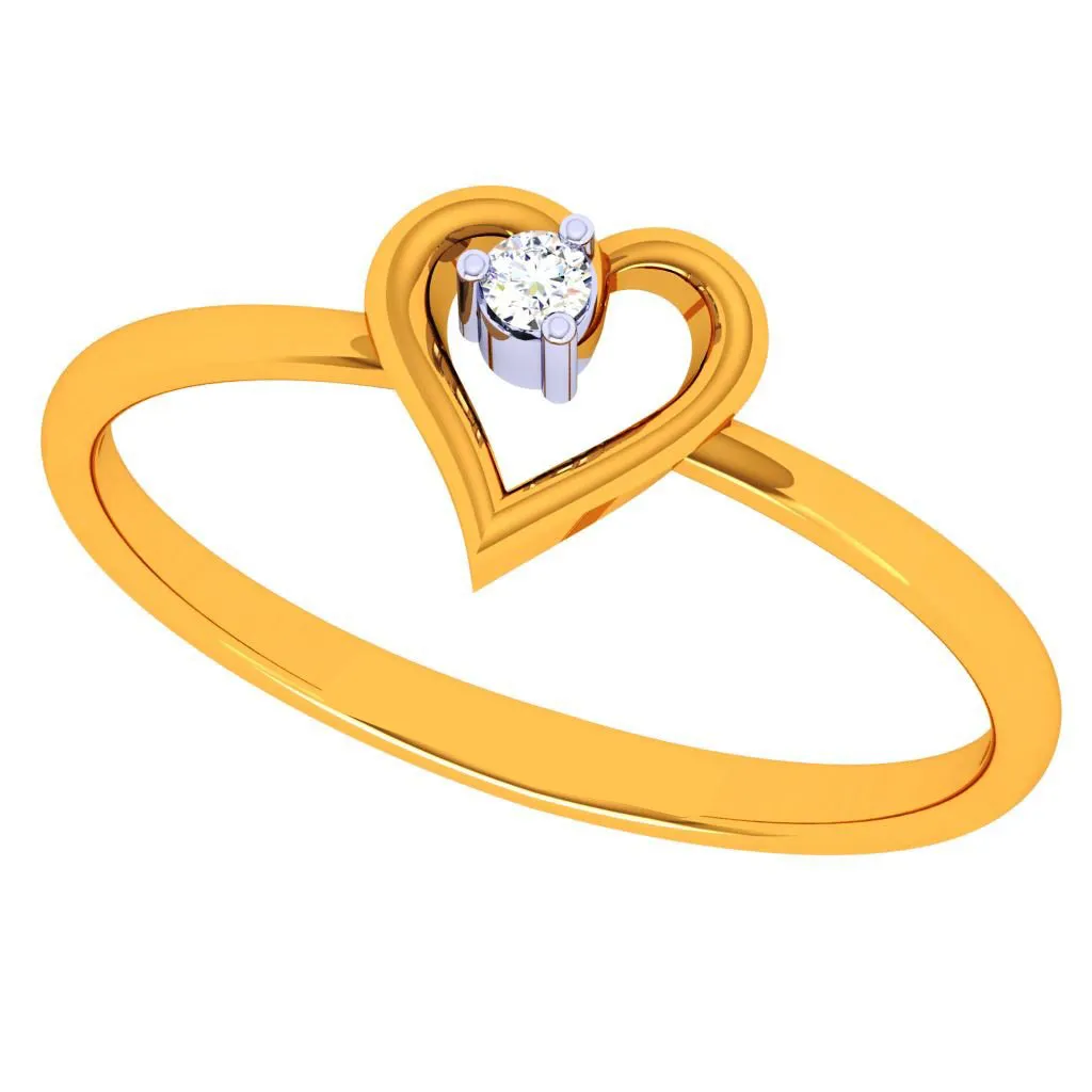 18k One Love Diamond Gold Ring