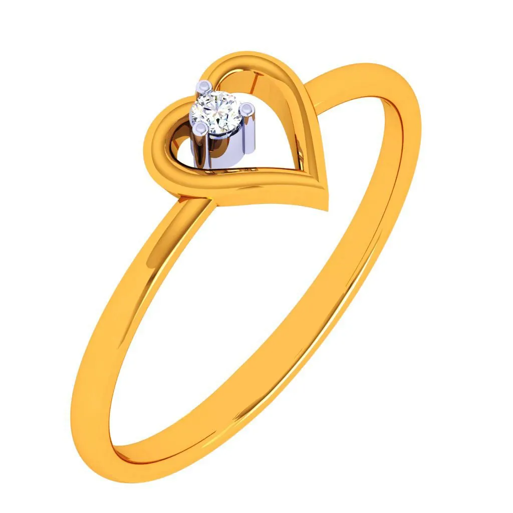 18k One Love Diamond Gold Ring