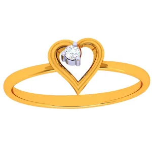 18k One Love Diamond Gold Ring
