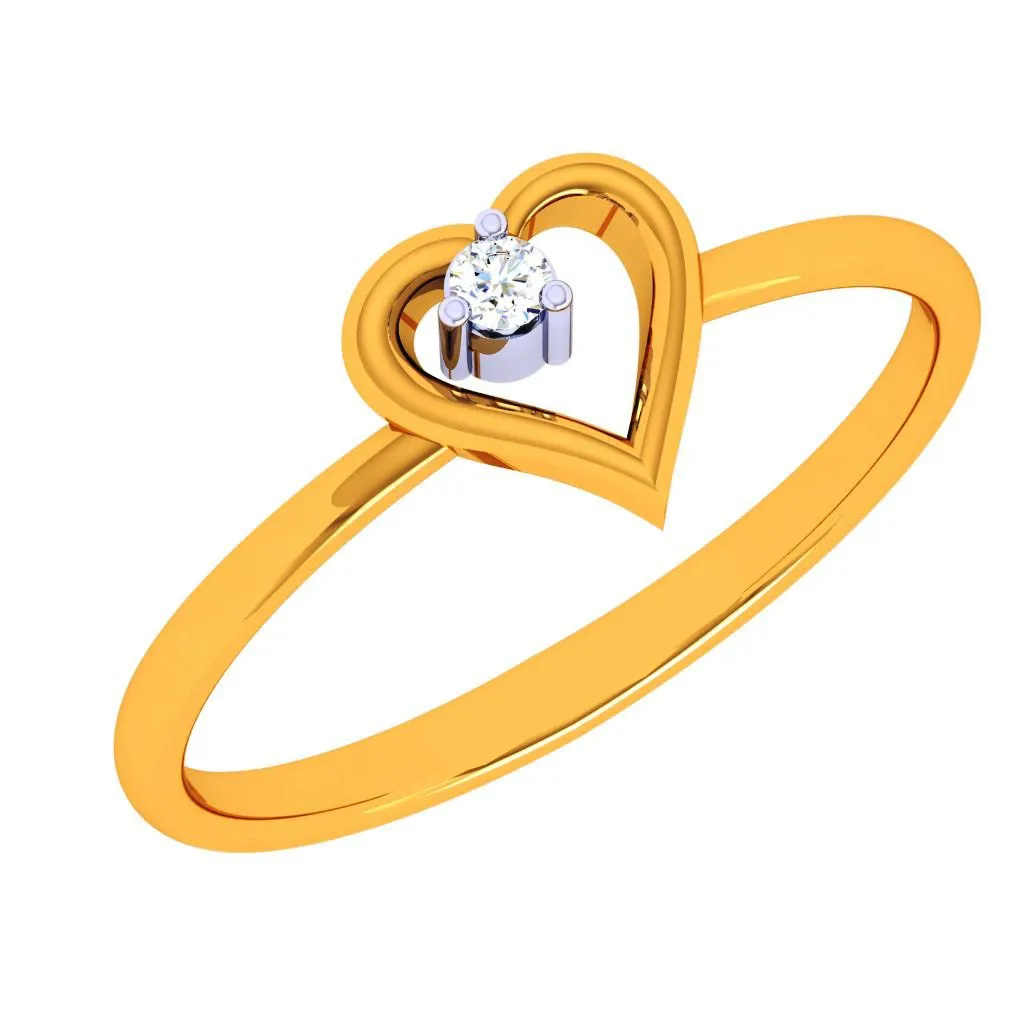 18k One Love Diamond Gold Ring