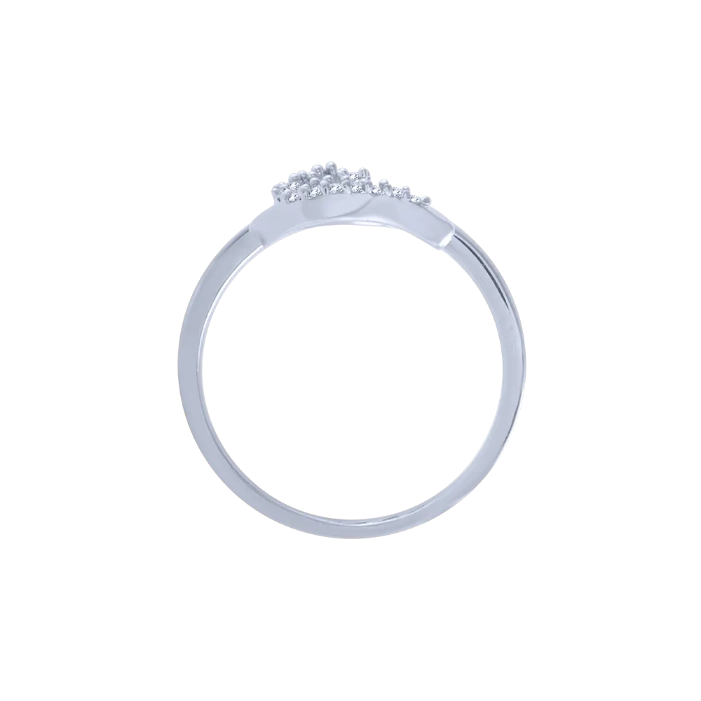 18KT (750) White Gold And Diamond Ring For Women