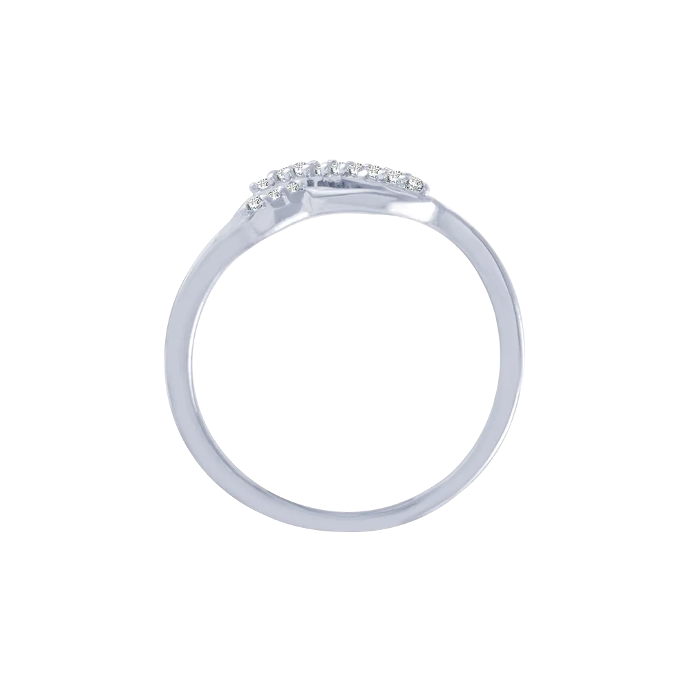 18KT (750) White Gold And Diamond Ring For Women
