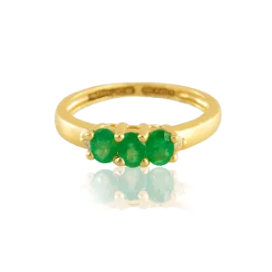 18KT (750) Yellow Gold And Diamond Ring For Women