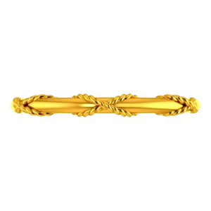 22k Gold Ring With A Rope Design