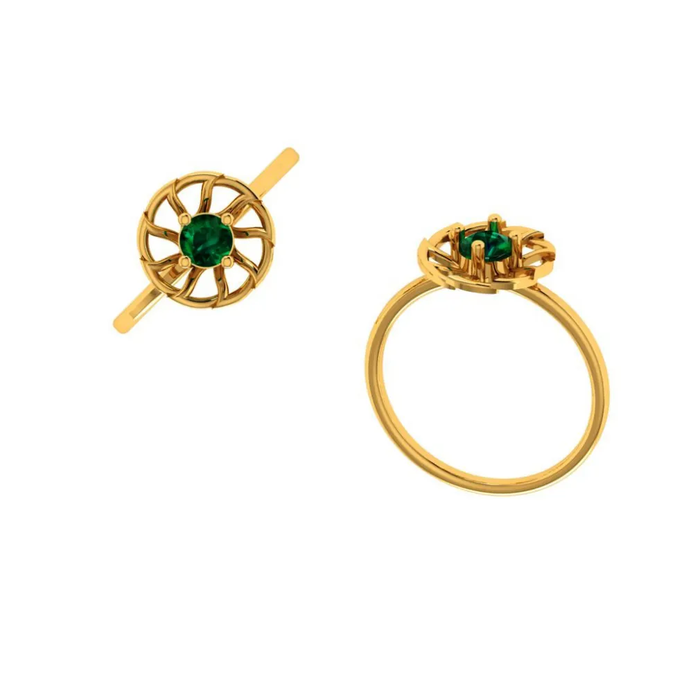 22KT (916) Yellow Gold Ring For Women