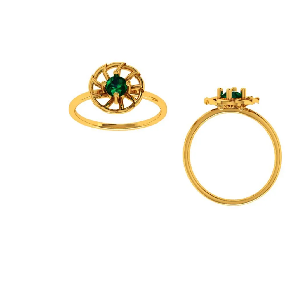 22KT (916) Yellow Gold Ring For Women