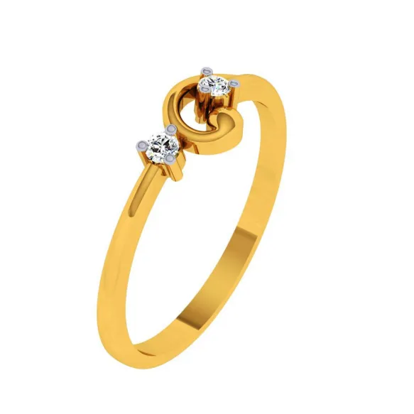 22KT (916) Yellow Gold Ring For Women