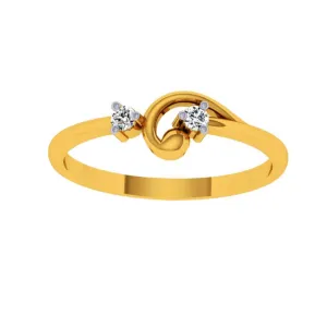 22KT (916) Yellow Gold Ring For Women