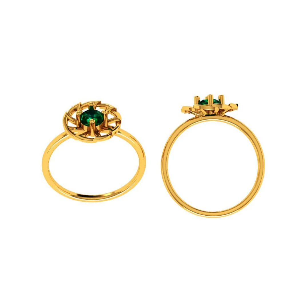 22KT (916) Yellow Gold Ring For Women