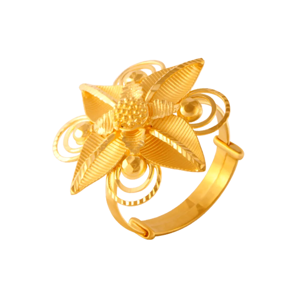 22KT Yellow Gold Ring For Women
