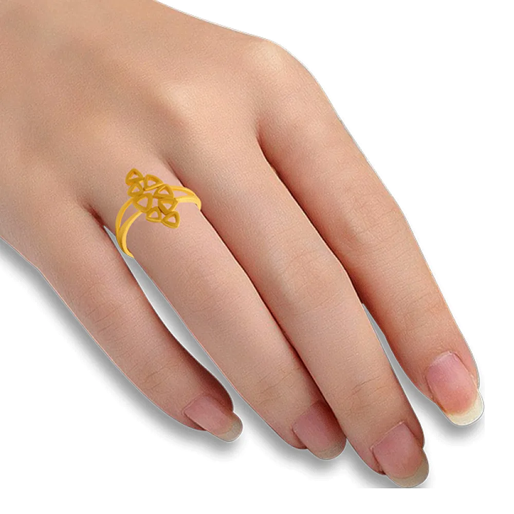 22KT Yellow Gold Ring For Women