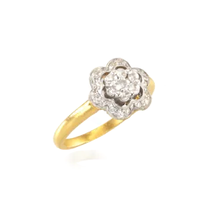 22KT Yellow Gold Ring For Women