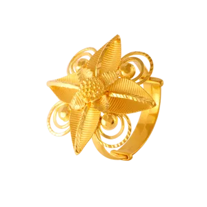 22KT Yellow Gold Ring For Women