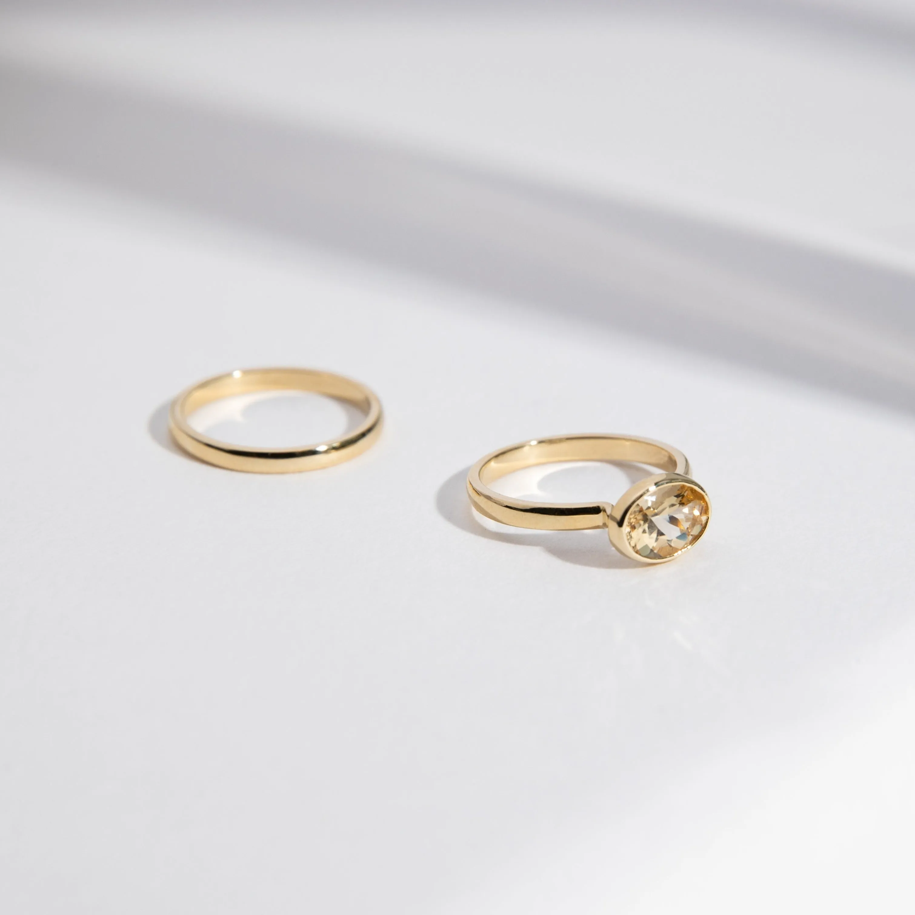 2mm Domed Band in Gold