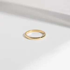 2mm Domed Band in Gold
