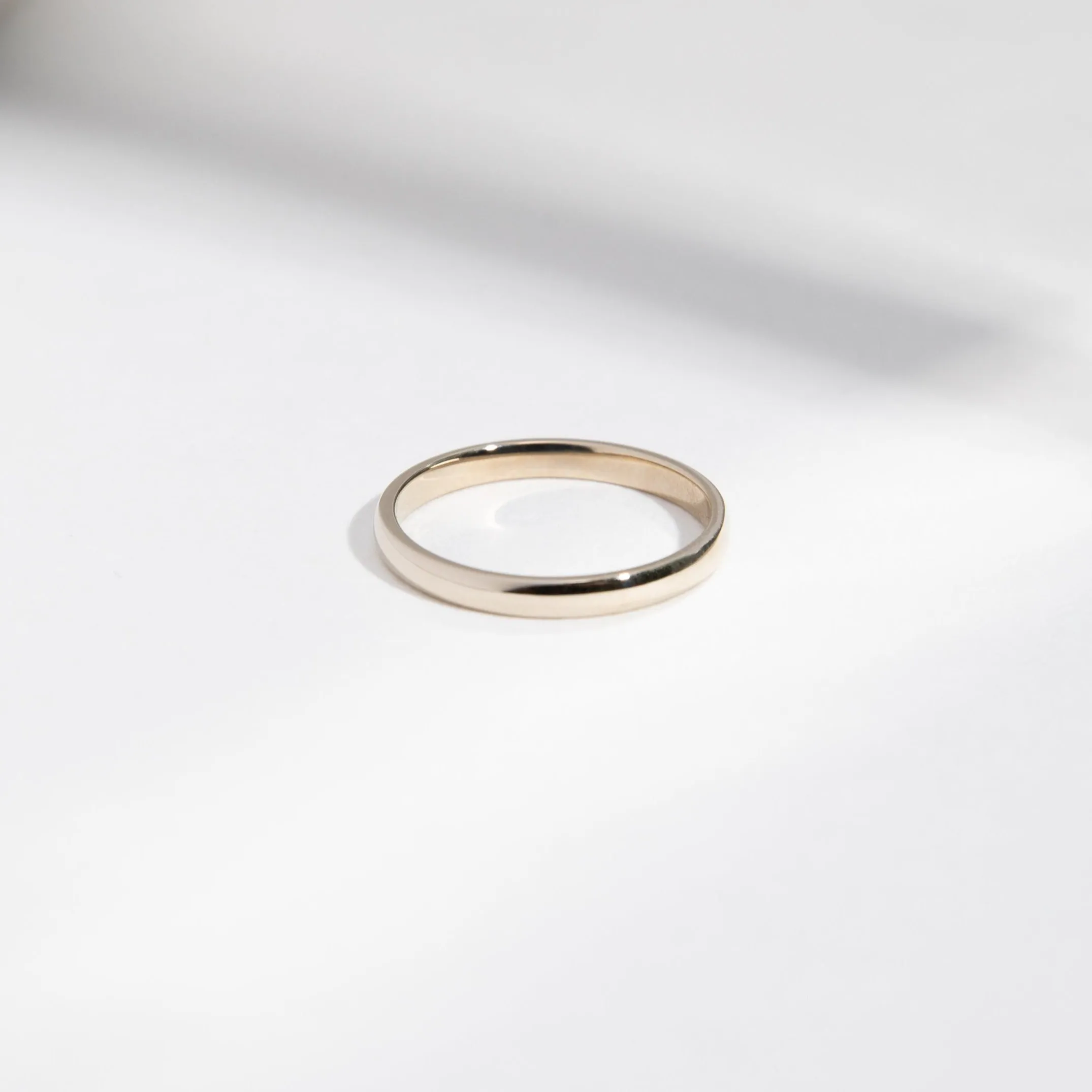 2mm Domed Band in Gold