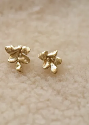 8.6.4. Design | Small Leaf Studs | Brass