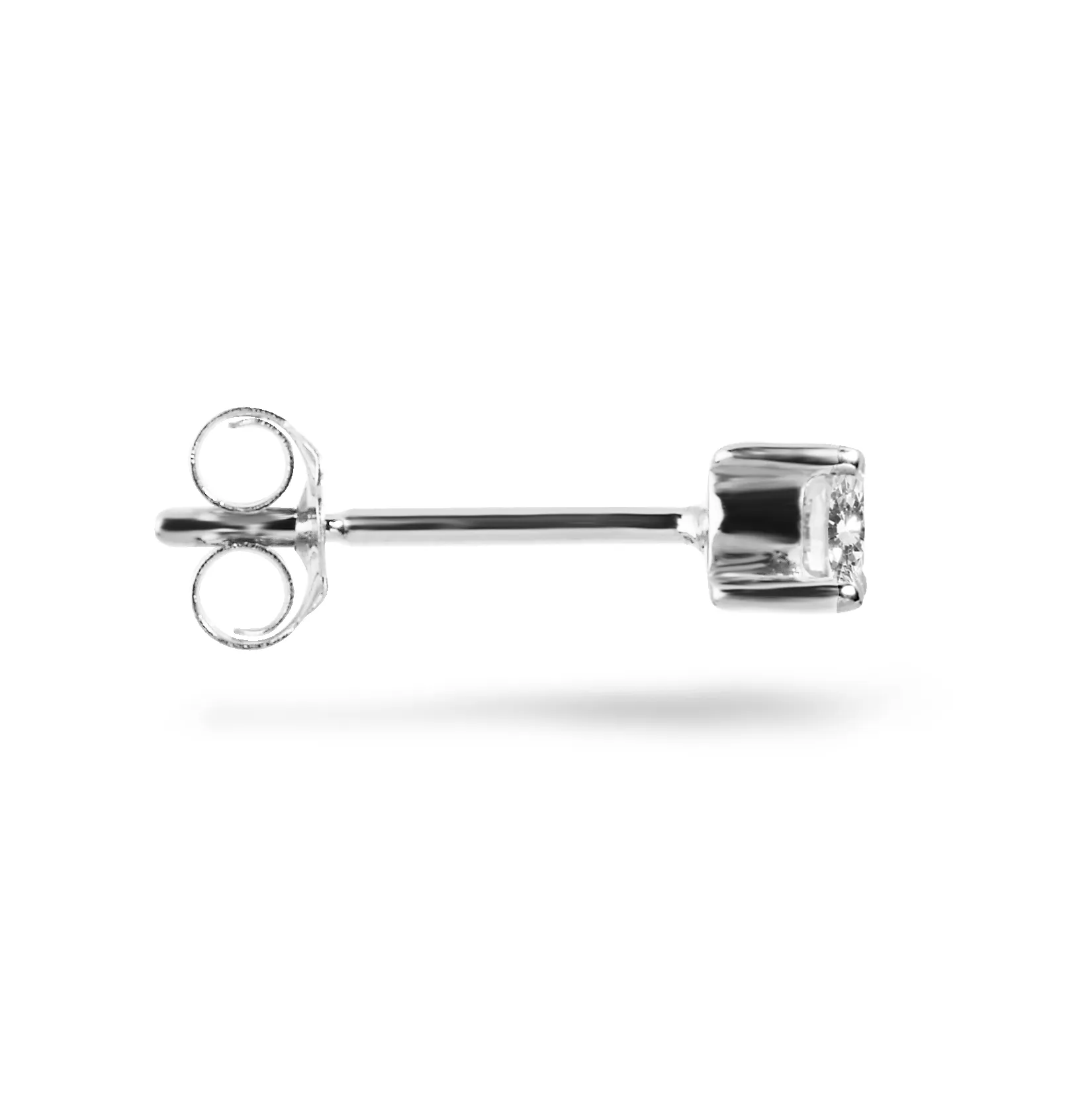 9k White Gold HSI Diamond Stud Earrings