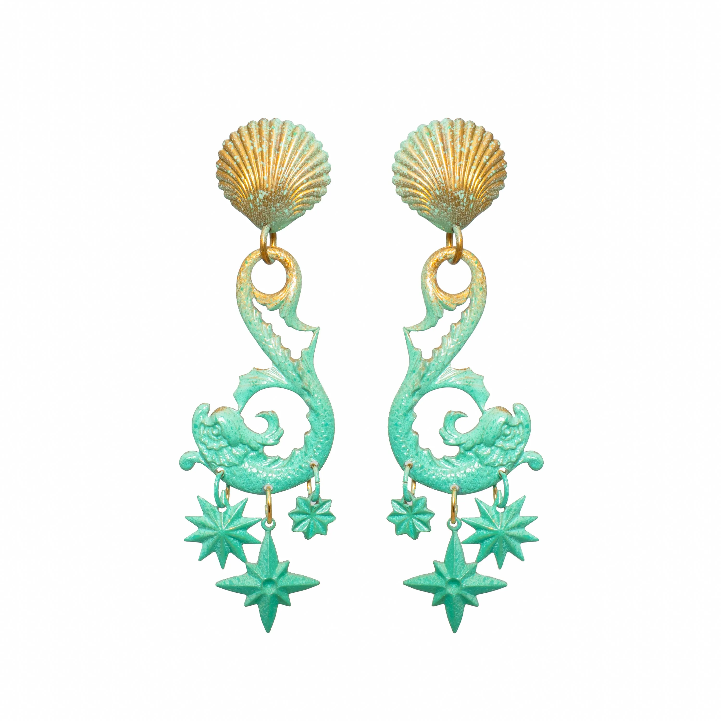 Aqua Neptune Earrings
