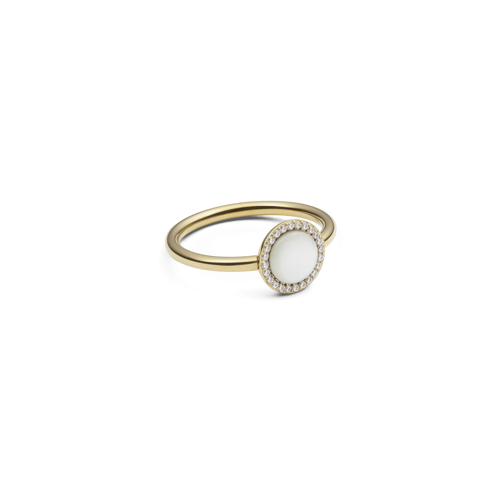 Audrey Ring Mother of Pearl Gold