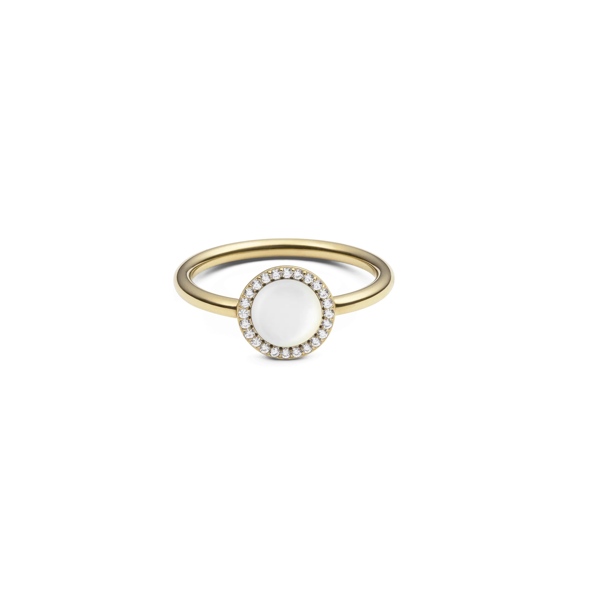 Audrey Ring Mother of Pearl Gold