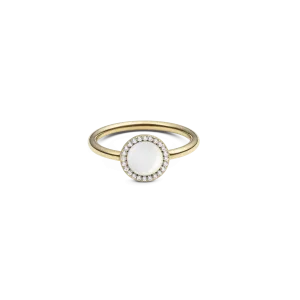 Audrey Ring Mother of Pearl Gold