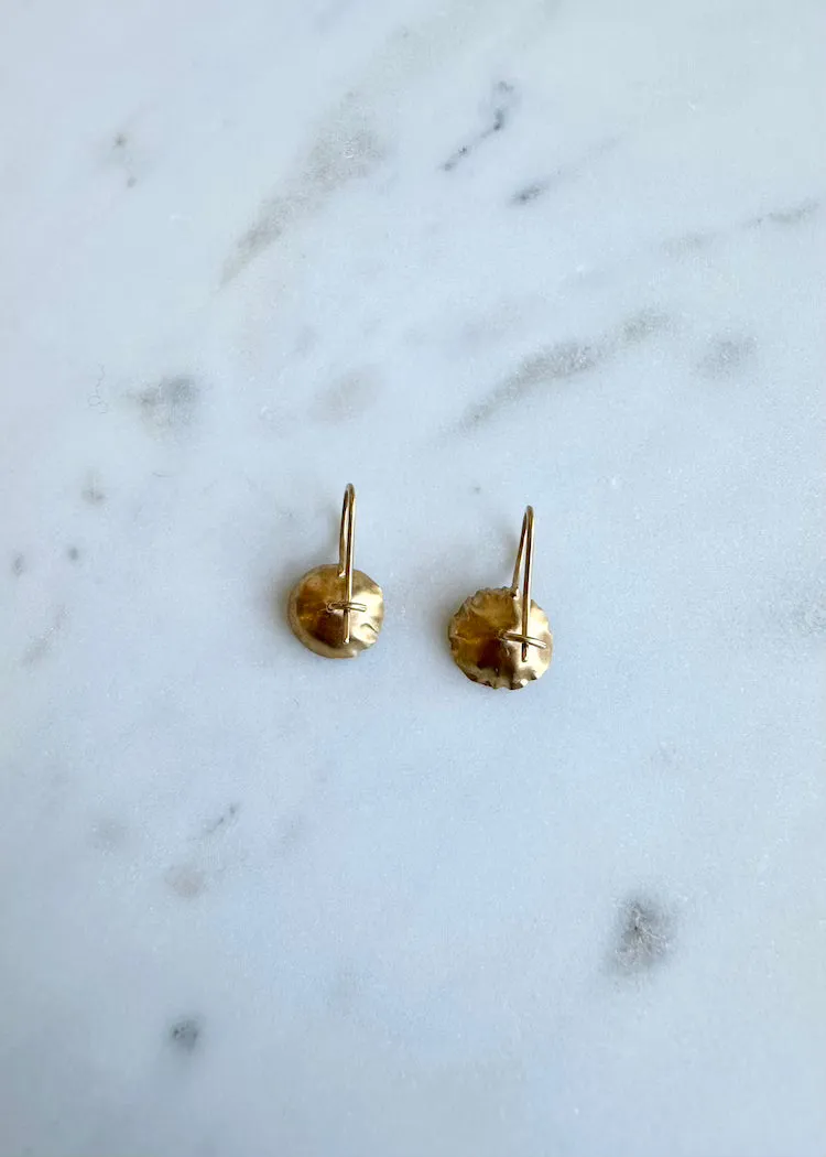 Austin Titus | 18kg Vermeil Earrings with White Topaz