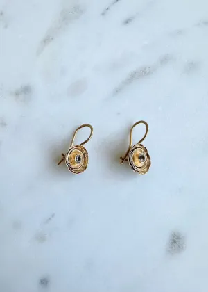 Austin Titus | 18kg Vermeil Earrings with White Topaz
