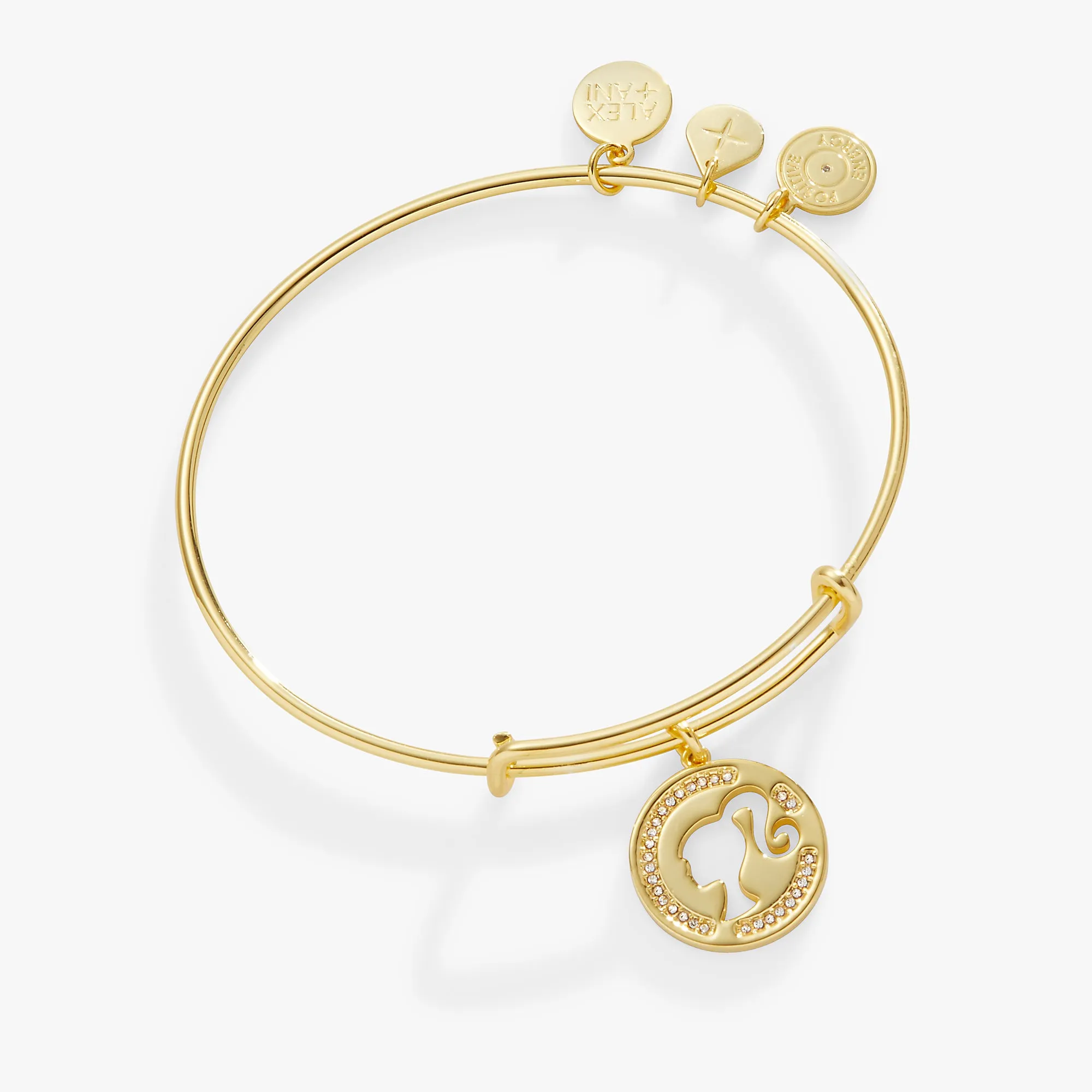 Barbie? Silhouette Pave Charm Bangle