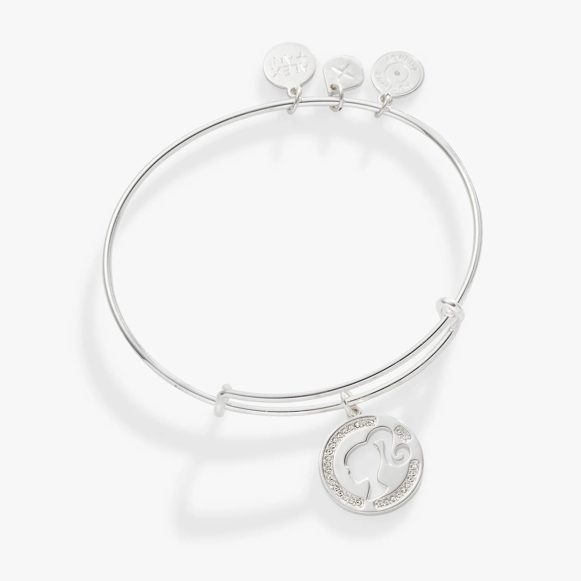 Barbie? Silhouette Pave Charm Bangle