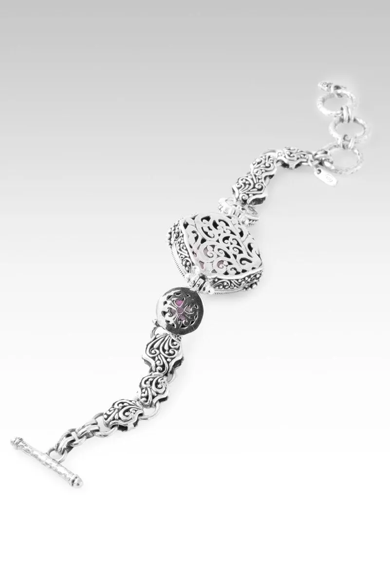 Be Virtuous Bracelet? in Kunzite, Pink Fluorite & English Tearose? Mystic Topaz