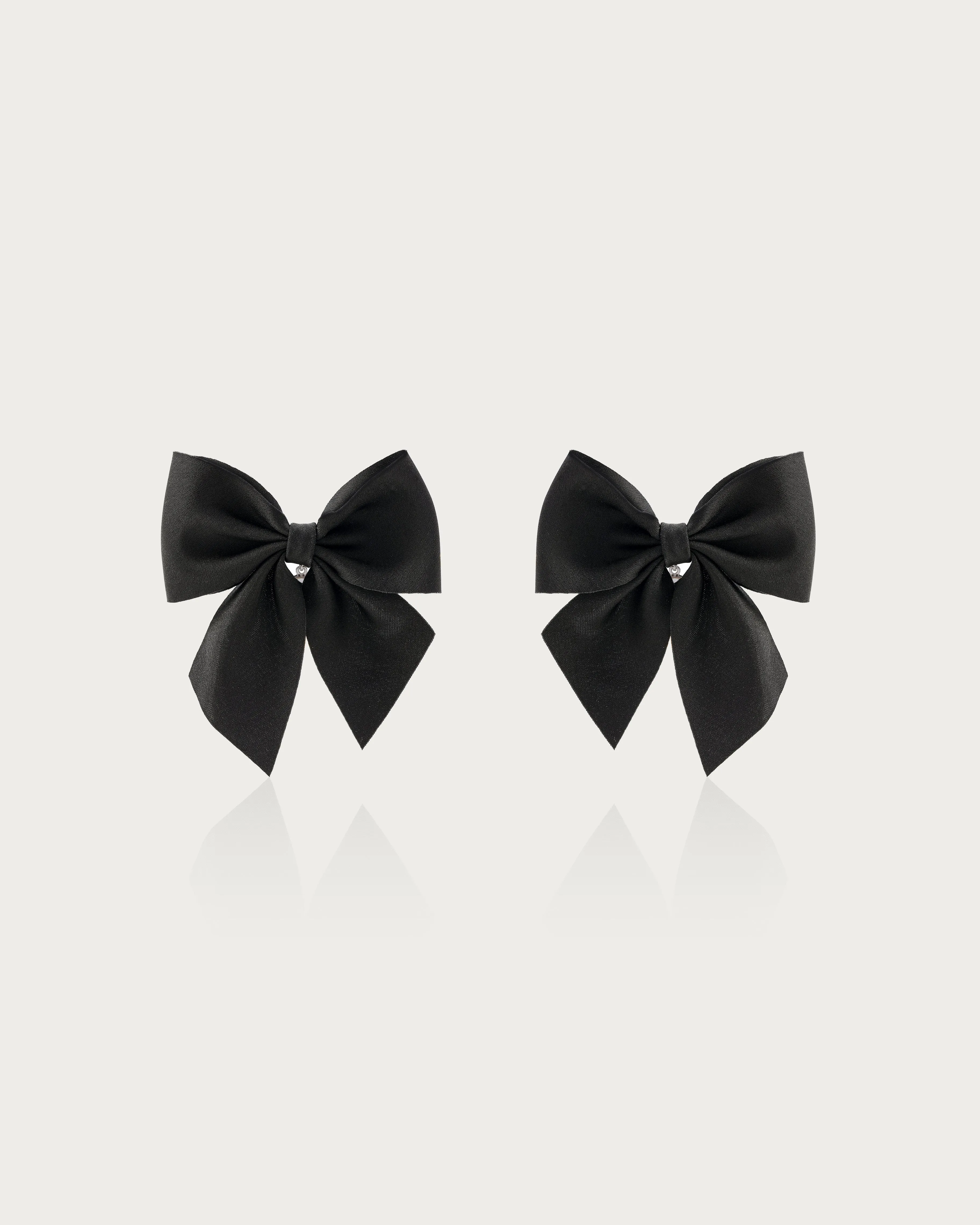Black Bow Earrings