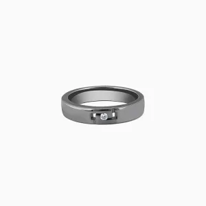 Black Rhodium Boldness Ring For Him