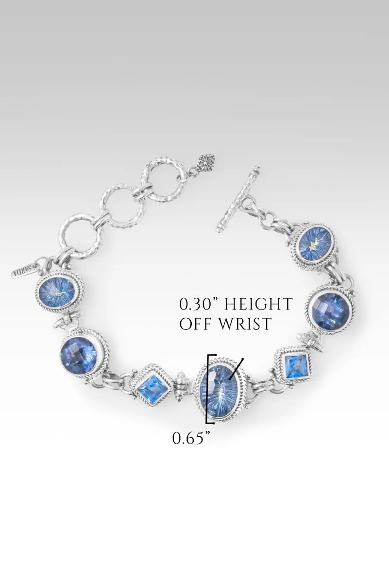 Blessings Persist Bracelet II? in Perfect Luck? Mystic Quartz, Blue Violet Fluorite & Royal Bali Blue? Mystic Topaz