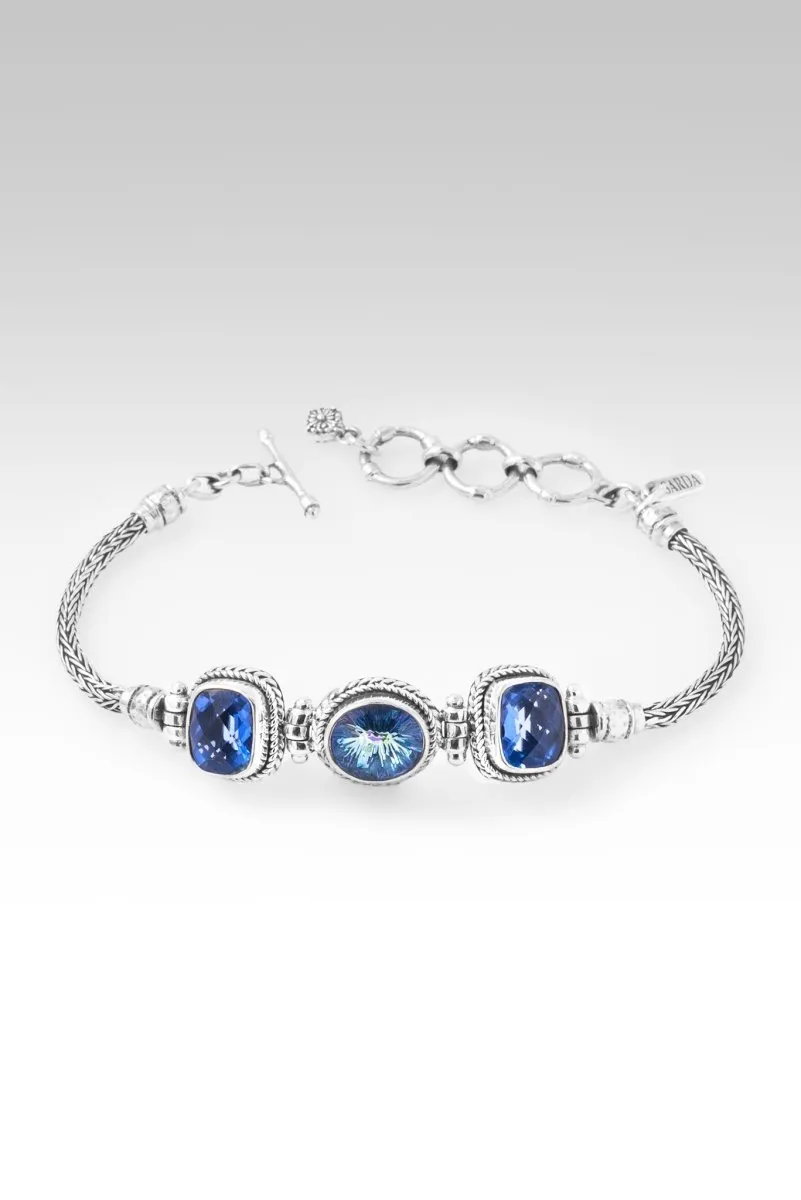 Blessings Persist Bracelet? in Perfect Luck? Mystic Quartz & Blue Violet Fluorite