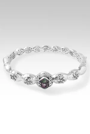 Blooming Joy Bangle? in Chrome Chameleon? Mystic Quartz