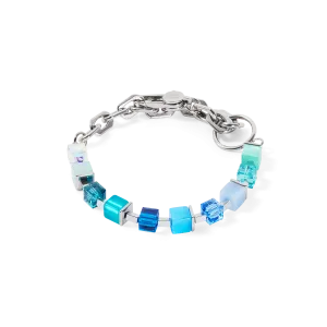 Bracelet Cube Fusion Charm Silver-Ocean