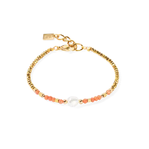 Bracelet Sunset Pearl gold-coral