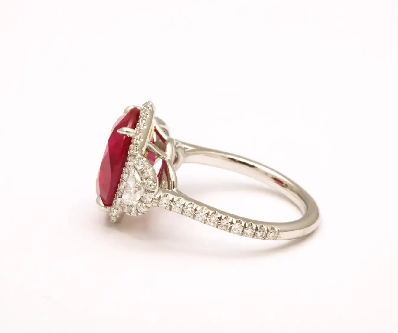 Burma Ruby and Diamond Ring